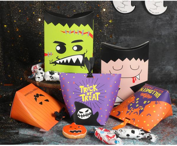 Halloween Children Sweet Bonbon Dark Chocolate Gift Box Truffle Boxes Bulk Packaging