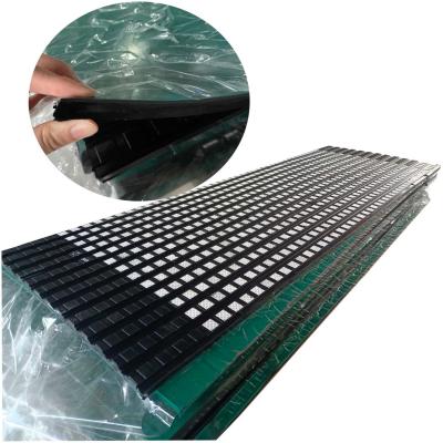 Conveyor Rubber Ceramic Pulley Lagging With Cold Vulcanizing Cn Bonding Layer
