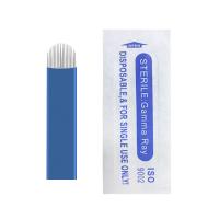 Da sobrancelha Nano das agulhas do azul 0.2mm 18U lâmina permanente do manual dos pinos da composição Microblading