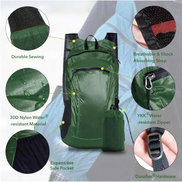Outdoor Travel Hiking Foldable Water Resistant Packable Backpack Lightweight