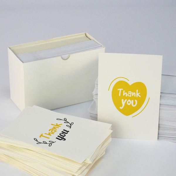 300gsm Coated Paper Custom Card Printing For Small Business Lamination CMYK Color