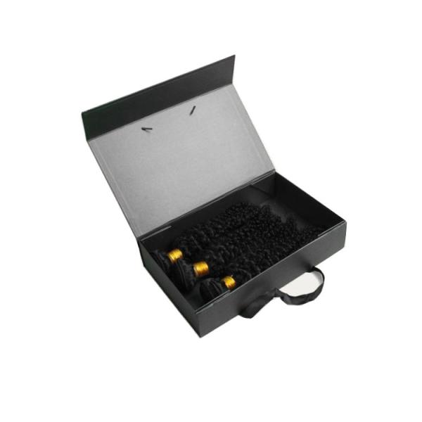 CMYK Printing Embossing 600gsm Hair Extension Packaging Boxes