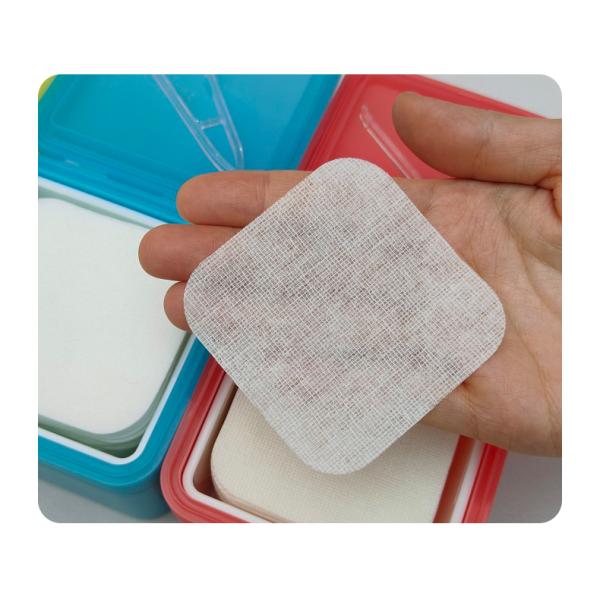 Disposable Wet Cotton Pad OEM ODM Face Cleaning Pad For Eye Makeup Remover