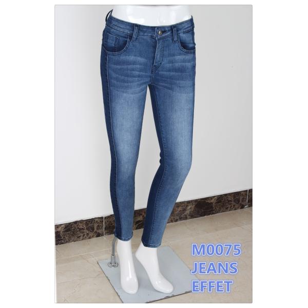 9.5 Оц Джинсы с высоким растяжением с длинными джинсами высокого растяжения лучшего качества