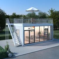 Casa de contenedores plegable a medida Contenedor de estructura compacta Casa plegable