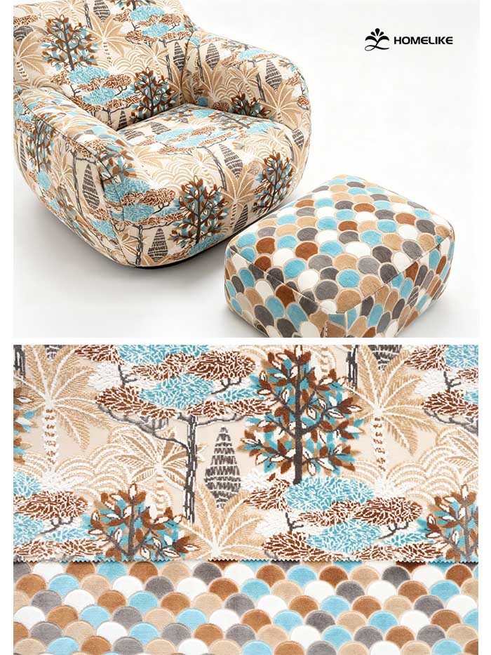 Jacquard Velvet Upholstery Fabric------Jungle Secret Series