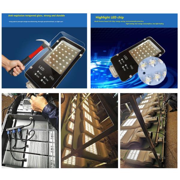 Iluminación industrial del aparcamiento del grado LED, acoplamiento integrado del doble de la luz de calle resistente