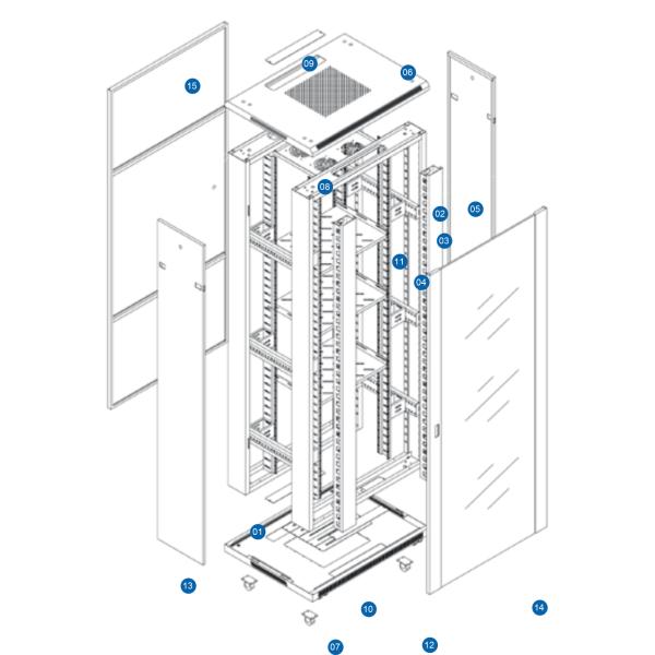 IDC Server Rack Cabinets IDC-07 18-47U , Date Center Accessories , from China Manufacturer - Zion Communiation