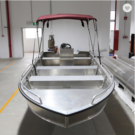 45km/H welded Aluminum Sports Jet Ski Boat , 115hp Mini Speed Boat
