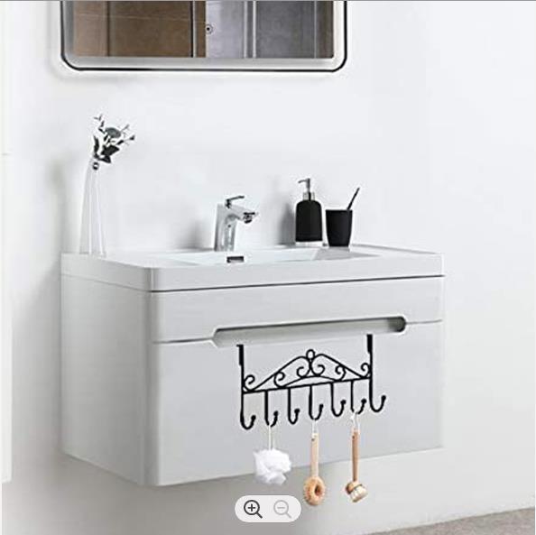 17 Inches Metal Door Hanger Hook Clothing 7 Hook Coat Rack