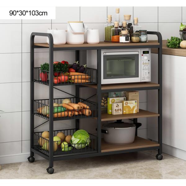 4 Tier Removable Kitchen Storage Rack , Anti Rust Kitchen Plate Rack Shelf