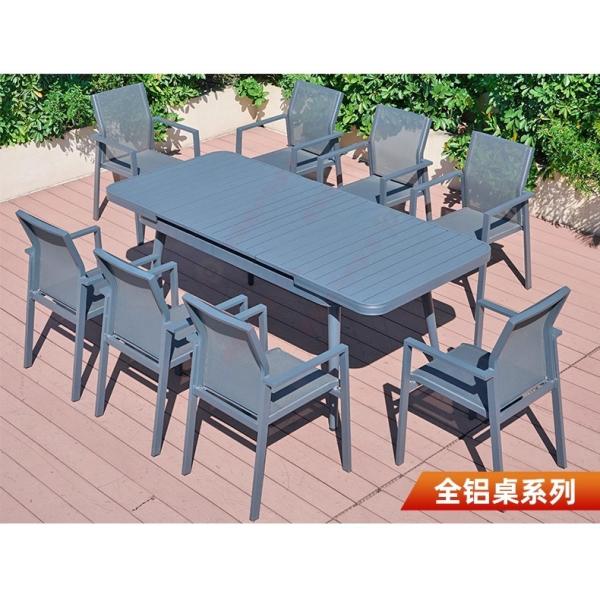 Outdoor Table and Chairs, Courtyard Patio Nordic Light Luxury, Villa Modern Minimalist Leisure Set, Sunproof & Waterproof Terrace Furniture Area