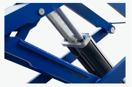 Small Ultra Thin Scissor Type Hydraulic Car Lift with 3.5 Ton Capacity 74in Lift Height and 2.2KW Motor