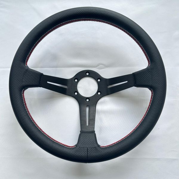Aftermarket Racing Steering Wheel Lightweight Perforated Leather 350mm
