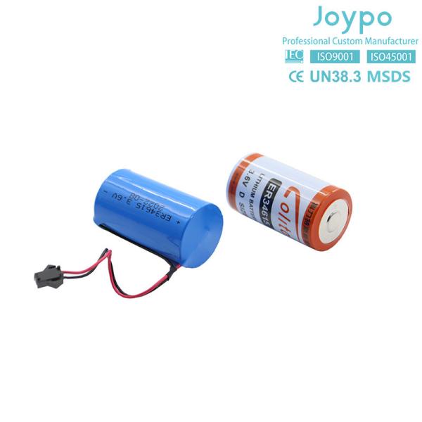 ER34615M Литий тионилхлоридная батарея 3.6V 14500MAh не перезаряжаемая спиральная