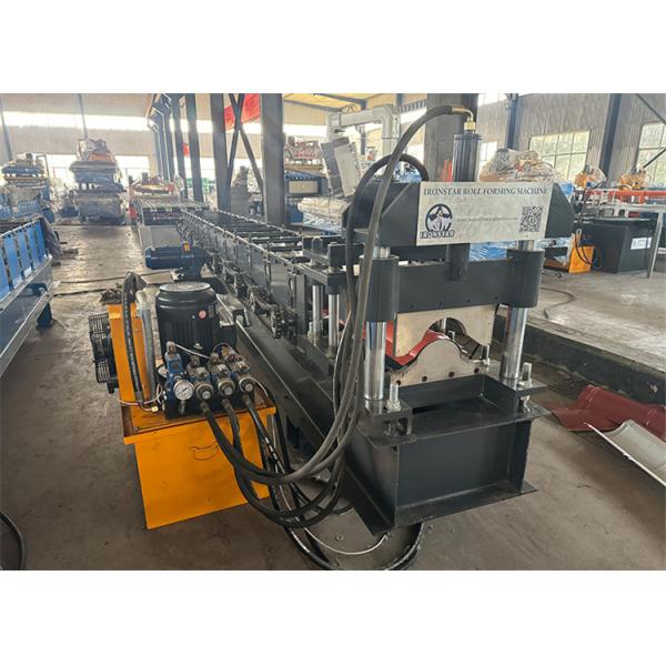 “Romania Industrial Warehouse Roof Use 312 Cap Ridge Roll Forming Machine Automatic PPGI Metal Waterproof Ridge Capping Tile Making Machine”