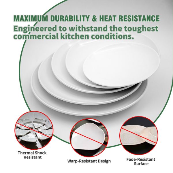 Shatterproof Stone-Textured Commercial Plate