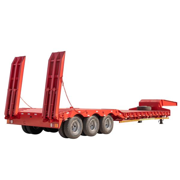 Jost Kingpin Three-Axle 40-60ton Lowbed Trailer For Large Equipment Transport Customizable