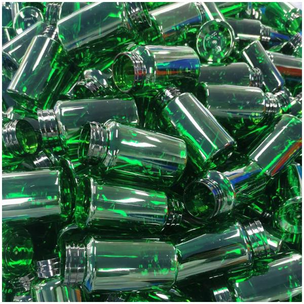 150 ml de flacon de capsule de couleur personnalisée en PET avec bouchon à capuche biodégradable