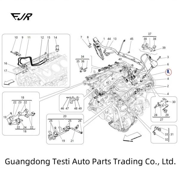 Padrão OE 310235 3.0 Motor de automóveis Plug-in para Ghibli Levante Quattroporte