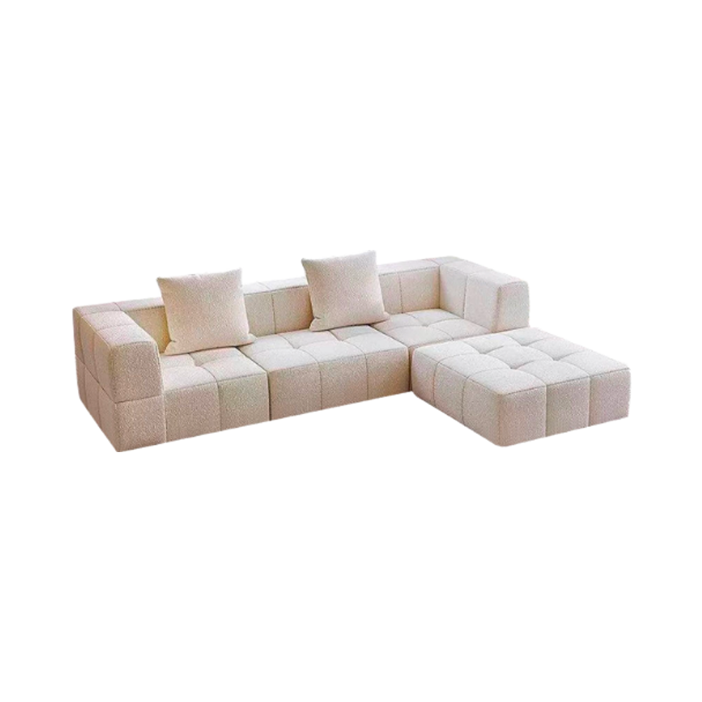 Simple Installation Customized Color L-shaped Extendable Sofa Vacuum Compression Sofa Simple Design Bedroom Living Room Villa