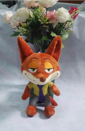 Brown and Green Zootopia Disney Plush Toys Stuffed Animals Soft Material