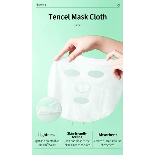 Hydrating Sheet Facial Mask Sheet Moisturizing Aloe Vera Fruit Face Mask For All Skin Types Cruelty-Free