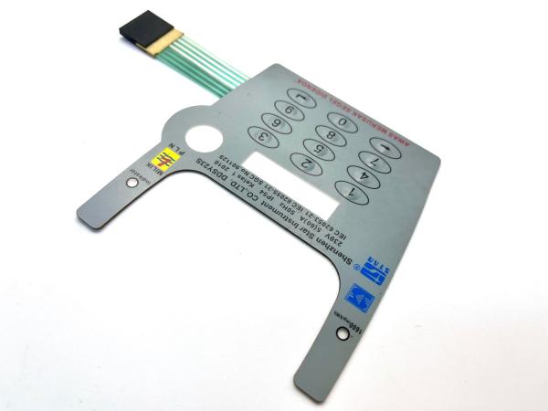 Anti Scratch Medical Membrane Switch High Sensitivity 1.25MM Pitch For Industrial Equipment