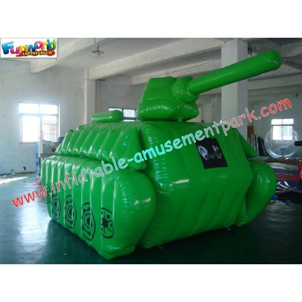 0.6mm / 0.9mm PVC Tarpaulin Tank Shape Inflatable Paintball Bunkers