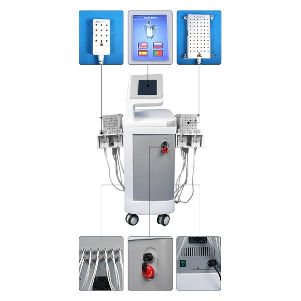 Терапия лазера Липо лазера 4 диодов длины волны подвергает механической обработке 12 пусковых площадок уменьшая машину красоты