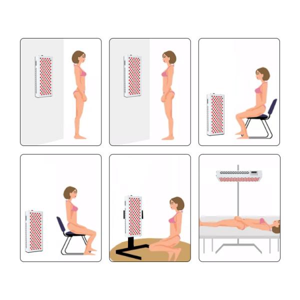 600W Infrared Red Light Therapy Panel For Skin Health Pain Relief / Wound Healing