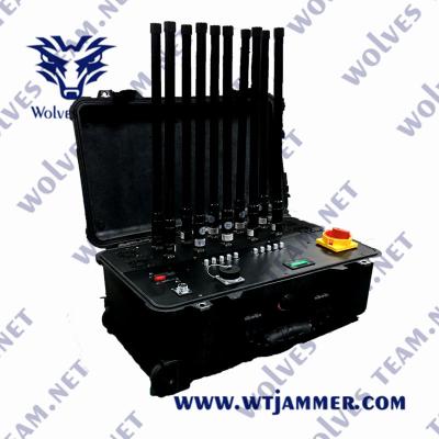 aparelho de interferência do sinal do zangão 600W de 2400-2500MHz 2500m