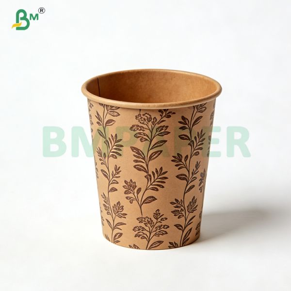 250gsm Unbleahed PE Coated  Bamboo Kraft Paper For Paper Cup