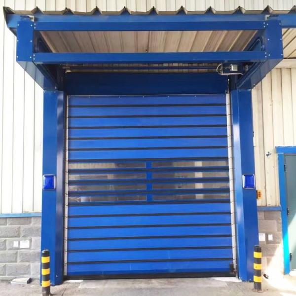 Portas de garagem elétricas de rolos 304 Estrutura de aço inoxidável Velocidade de fechamento 0,2m/s