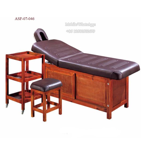 ASF-07-046 Promotional Price Fashion Wooden Massage Bed All Set Salon Furniture