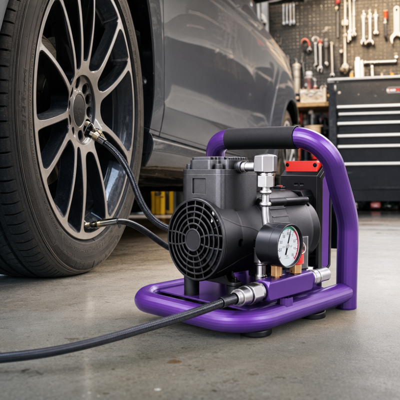 Brushless 21V 8Bar Mini Pressure Air Compressor 1.5L 13L/min 2880r/min Compact Portable for Bike Motorcycle Tires Home Use