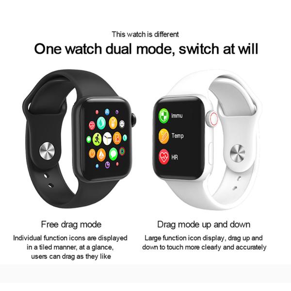 Smartwatch термометра температуры тела W58 ритмоводителя ECG шагомера дозора фитнеса водоустойчивый PRO