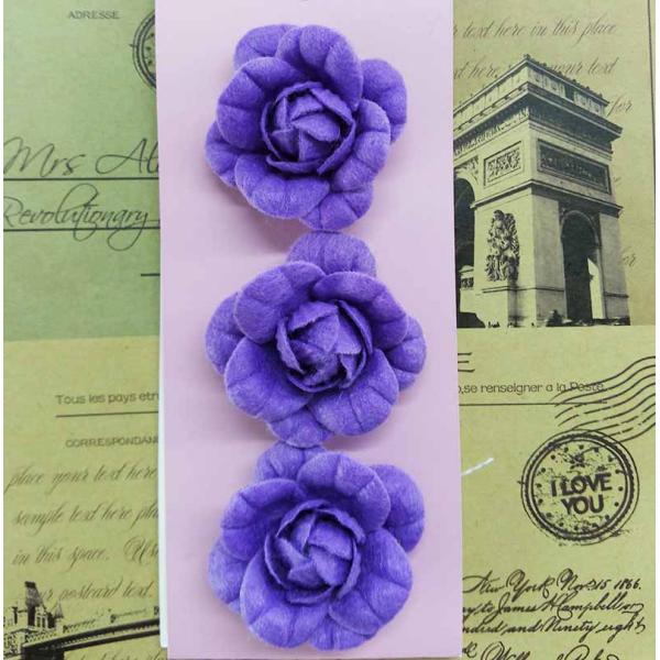Eco - Friendly Fabric Flower Accessories Customized Size Felt Material