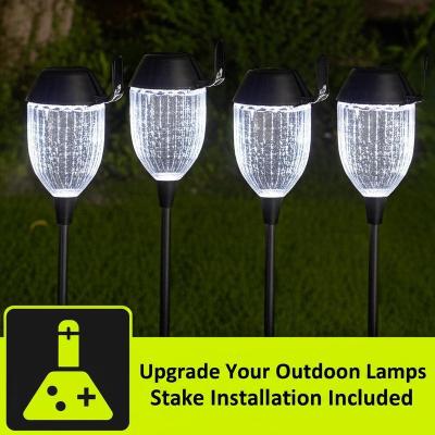 Upgrade Your Outdoor Space with Solar Garden Lamps Stake Installation Battery Included