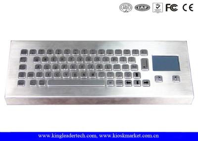 Teclado industrial do Desktop de 64 chaves, teclado do metal com Touchpad