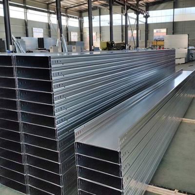 Rectangular Heavy Duty Cable Tray Hot Dip Galvanized Silver Color
