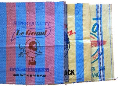 Recycled Polypropylene PP Woven Sack Bags for Grain , Barley , Flour Packing