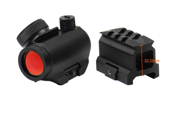 HD-27 1x20mm Waterproof IPX7 Compact 2 MOA Red Dot Sight For Accurate Aiming And Outdoor Hunting