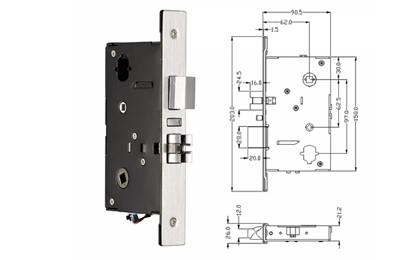 Digital Smart Door Lock Hotel RFID Card Password Door Lock System With TTlock