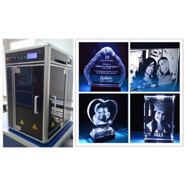 High Accuracy 3D Crystal Laser Engraving Equipment Portable Design