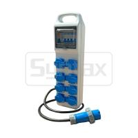 Syntaxe CT3 16A Diviseur de puissance électrique IP44 Boîte de distribution avec 8 prises Schuko 490*142*95mm