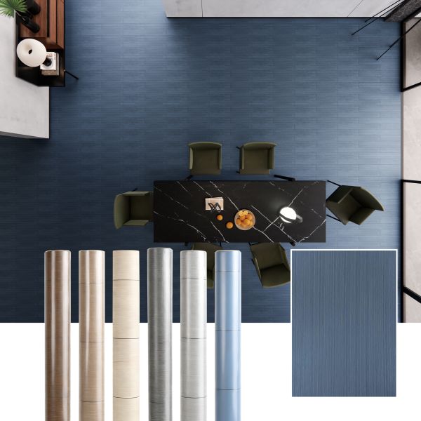 0.7mm Adhesive Floor Stickers Cork Or Soft Texture Pattern