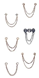 Men's Metalic Gold Flower Lapel Pin/Shirt Stud Brooch Golden, Gentleman's Essentials Premium Handmade Flower Lapel Pin