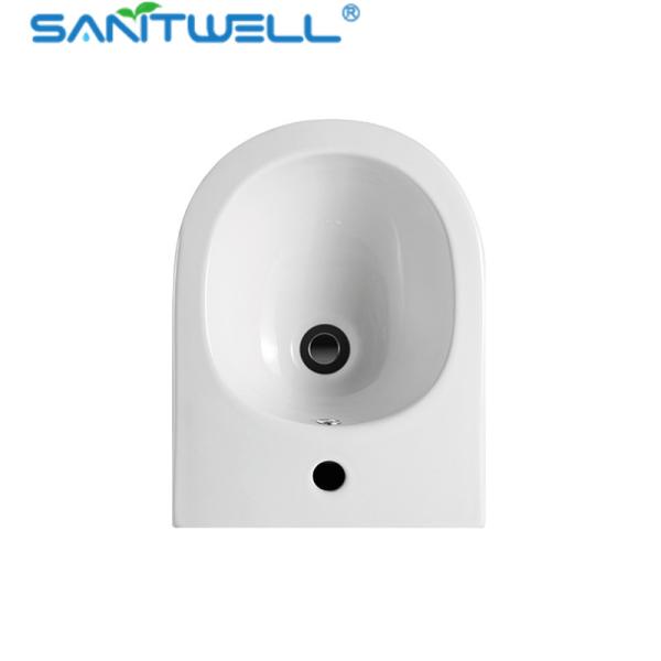 SWJ0131 Bathroom WC pan White Wall Hung Bidet 480*370*325 mm size , Floor mounted bidet