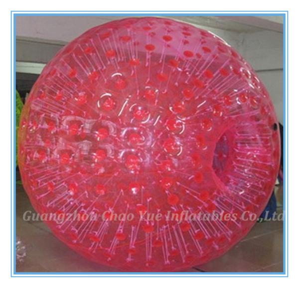2.8m Red Inflatable Zorb Ball Hot Air Sealed For Ramp / Grass Land / Hills(CY-M2710)